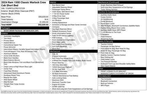 More photos of 2024 Ram 1500 Classic Warlock at Jim Norton Chevrolet, OK