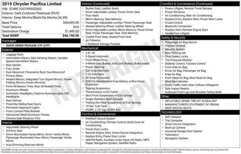 More photos of 2019 Chrysler Pacifica Limited at Jim Norton Chevrolet, OK