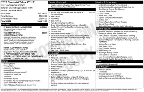 More photos of 2023 Chevrolet Tahoe LT at Jim Norton Chevrolet, OK