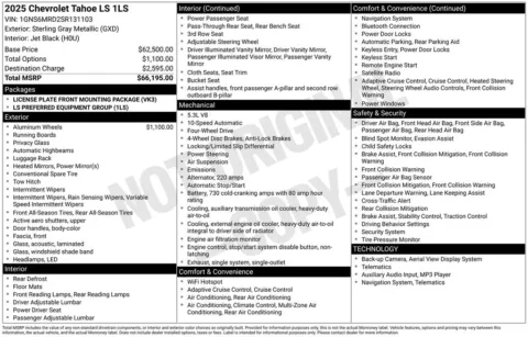 More photos of 2025 Chevrolet Tahoe LS at Jim Norton Chevrolet, OK