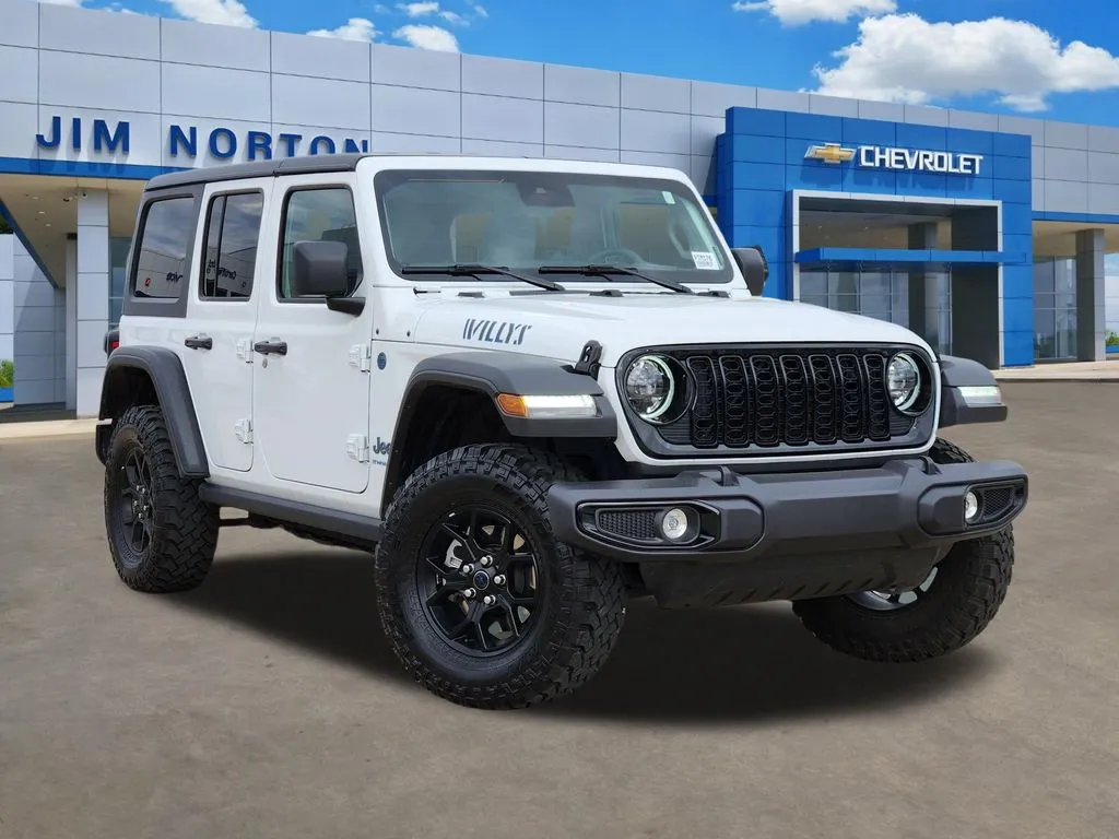 White 2025 Jeep Wrangler Willys 4xe for sale in Broken Arrow, OK