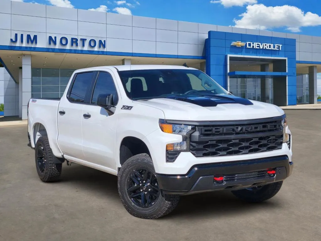 White 2026 Chevrolet Silverado 1500 Custom Trail Boss for sale in Broken Arrow, OK