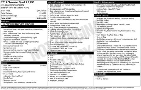 More photos of 2019 Chevrolet Spark LS at Jim Norton Chevrolet, OK