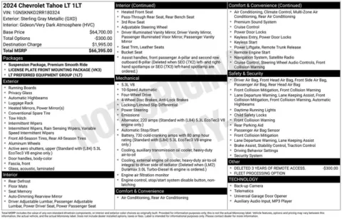 More photos of 2024 Chevrolet Tahoe LT at Jim Norton Chevrolet, OK