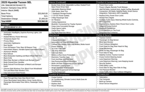 More photos of 2025 Hyundai Tucson SEL at Jim Norton Chevrolet, OK