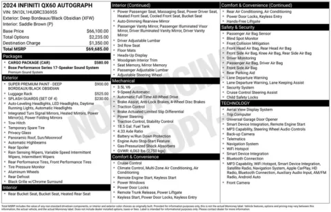 More photos of 2024 INFINITI QX60 Autograph at Jim Norton Chevrolet, OK