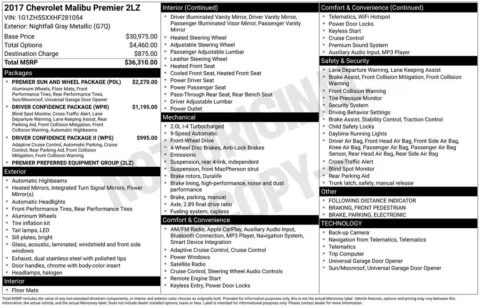 More photos of 2017 Chevrolet Malibu Premier at Jim Norton Chevrolet, OK