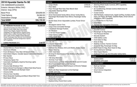 More photos of 2018 Hyundai Santa Fe SE at Jim Norton Chevrolet, OK