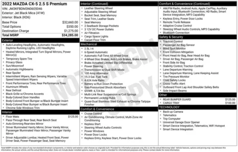 More photos of 2022 Mazda CX-5 2.5 S Premium Package at Jim Norton Chevrolet, OK