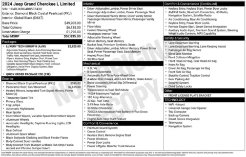 More photos of 2024 Jeep Grand Cherokee L Limited at Jim Norton Chevrolet, OK