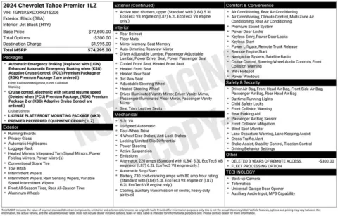 More photos of 2024 Chevrolet Tahoe Premier at Jim Norton Chevrolet, OK