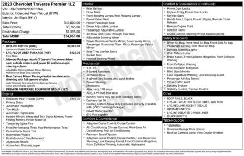 More photos of 2023 Chevrolet Traverse Premier at Jim Norton Chevrolet, OK