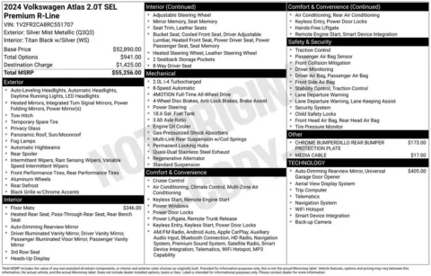 Photos of 2024 Volkswagen Atlas 2.0T SEL Premium R-Line for sale in Broken Arrow, OK at Jim Norton Chevrolet