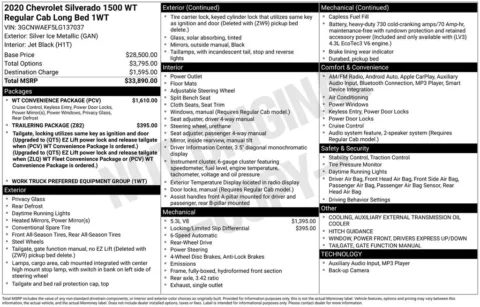 More photos of 2020 Chevrolet Silverado 1500 WT at Jim Norton Chevrolet, OK