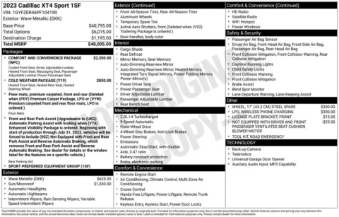 More photos of 2023 Cadillac XT4 Sport at Jim Norton Chevrolet, OK