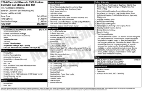 More photos of 2024 Chevrolet Silverado 1500 Custom at Jim Norton Chevrolet, OK