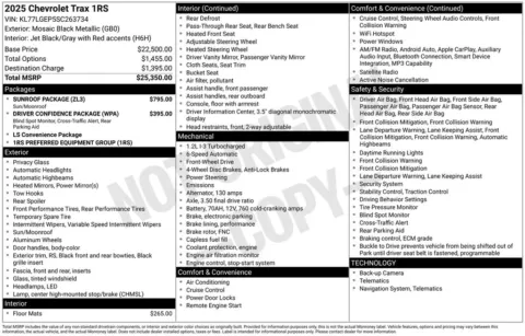 More photos of 2025 Chevrolet Trax 1RS at Jim Norton Chevrolet, OK