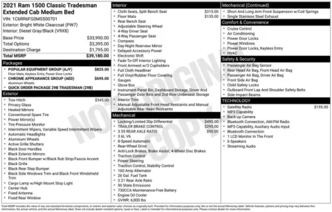 More photos of 2021 Ram 1500 Classic Tradesman at Jim Norton Chevrolet, OK