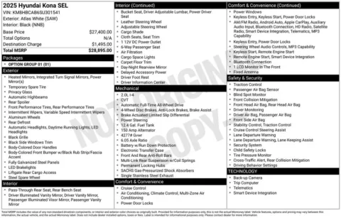 More photos of 2025 Hyundai Kona SEL at Jim Norton Chevrolet, OK