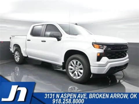 White 2025 Chevrolet Silverado 1500 Custom for sale in Broken Arrow, OK