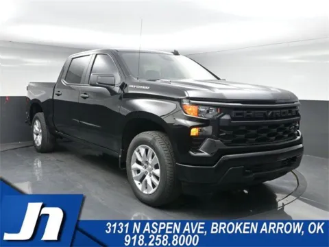 Black 2025 Chevrolet Silverado 1500 Custom for sale in Broken Arrow, OK