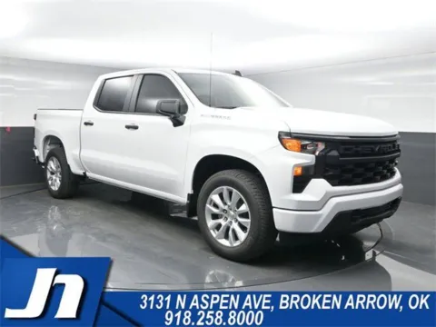 White 2025 Chevrolet Silverado 1500 Custom for sale in Broken Arrow, OK