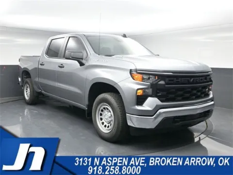 Gray 2025 Chevrolet Silverado 1500 WT for sale in Broken Arrow, OK
