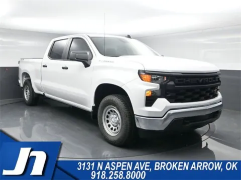 White 2025 Chevrolet Silverado 1500 WT for sale in Broken Arrow, OK