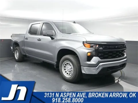 Gray 2025 Chevrolet Silverado 1500 WT for sale in Broken Arrow, OK