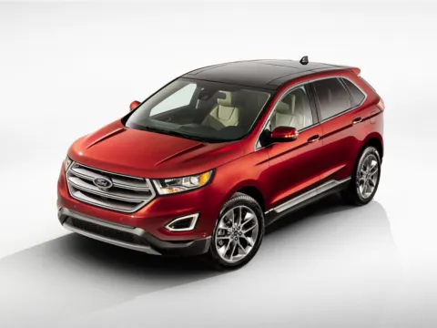 Red 2017 Ford Edge Titanium for sale in Broken Arrow, OK