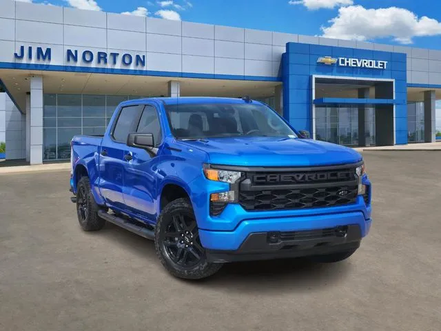 Blue 2026 Chevrolet Silverado 1500 Custom for sale in Broken Arrow, OK