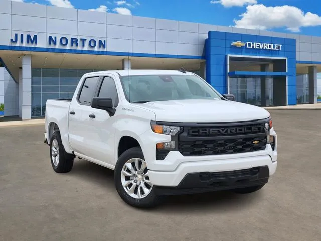 White 2025 Chevrolet Silverado 1500 Custom for sale in Broken Arrow, OK