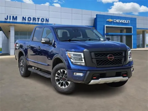 Blue 2024 Nissan Titan PRO-4X for sale in Broken Arrow, OK