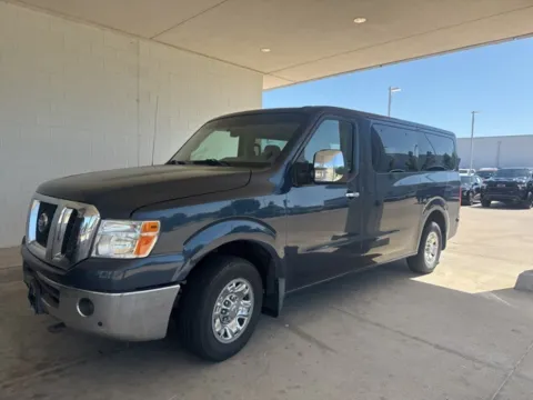 Blue 2016 Nissan NV Passenger SL for sale in Broken Arrow, OK