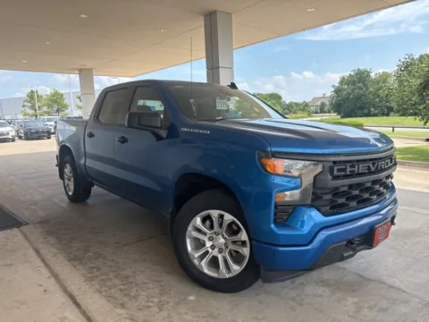 Blue 2022 Chevrolet Silverado 1500 Custom for sale in Broken Arrow, OK