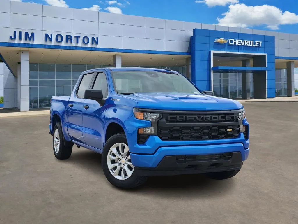 Blue 2026 Chevrolet Silverado 1500 Custom for sale in Broken Arrow, OK