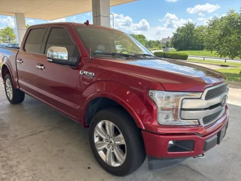 Red 2018 Ford F-150 Platinum for sale in Broken Arrow, OK