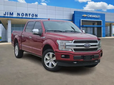 Red 2018 Ford F-150 Platinum for sale in Broken Arrow, OK