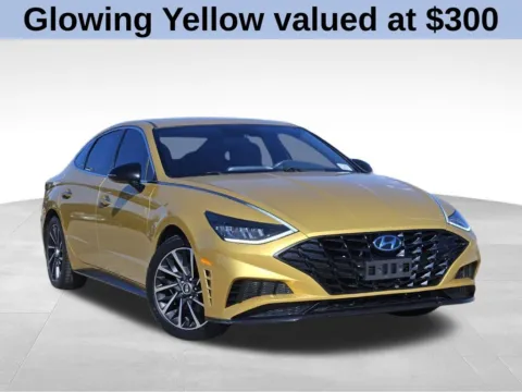 Yellow 2020 Hyundai Sonata SEL Plus for sale in Broken Arrow, OK