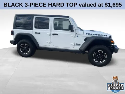 White 2024 Jeep Wrangler Rubicon 4xe for sale in Broken Arrow, OK