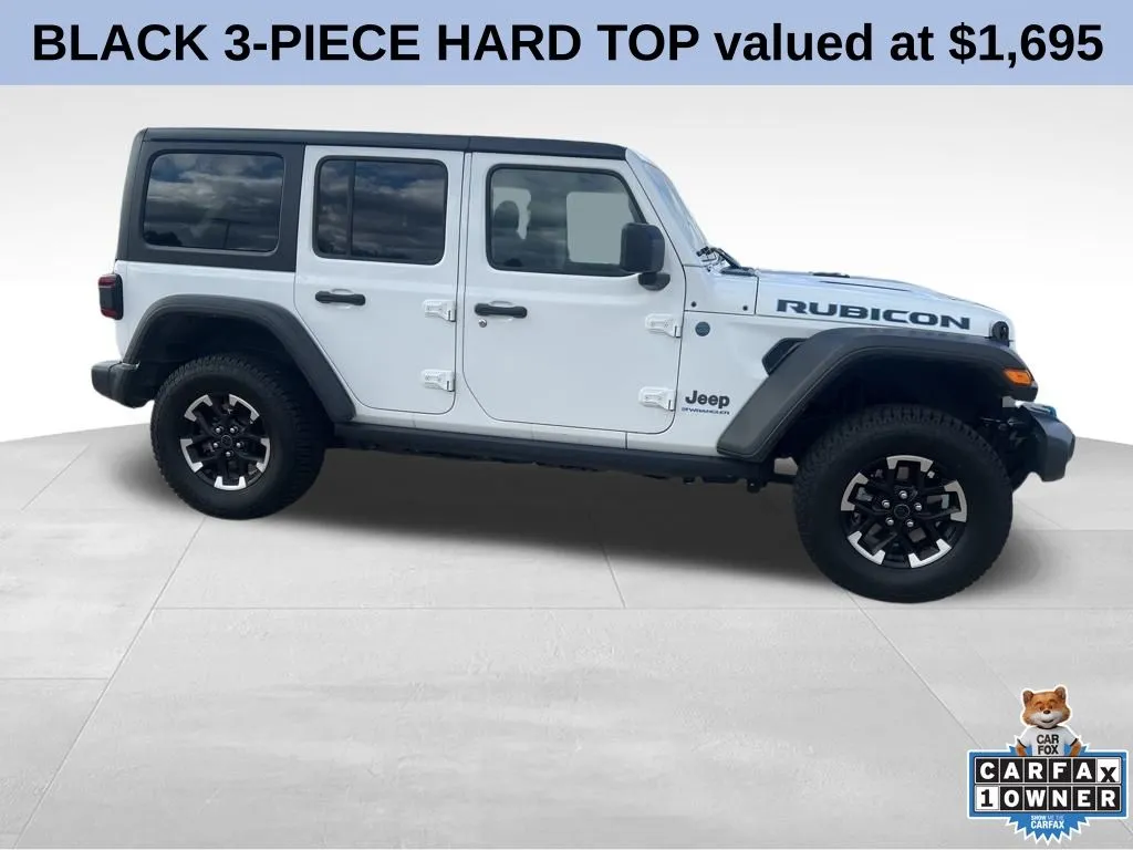 White 2024 Jeep Wrangler Rubicon 4xe for sale in Broken Arrow, OK
