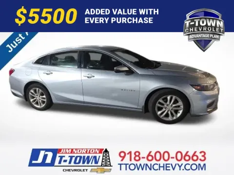 Blue 2018 Chevrolet Malibu LT for sale in Tulsa, OK