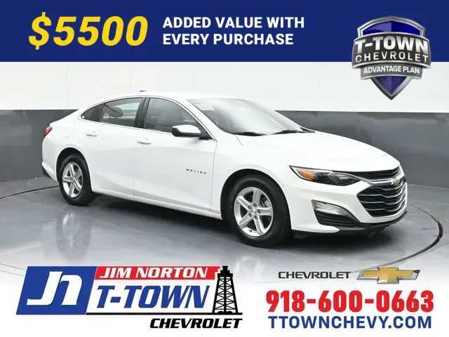 White 2020 Chevrolet Malibu LS for sale in Tulsa, OK