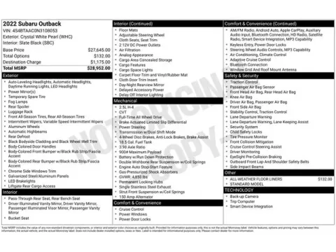 Photos of 2022 Subaru Outback 2.5i for sale in Tulsa, OK at Jim Norton T-Town Chevrolet