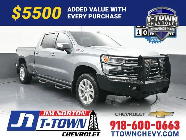 Gray 2024 Chevrolet Silverado 1500 LTZ for sale in Tulsa, OK