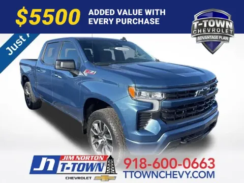 Blue 2024 Chevrolet Silverado 1500 RST for sale in Tulsa, OK