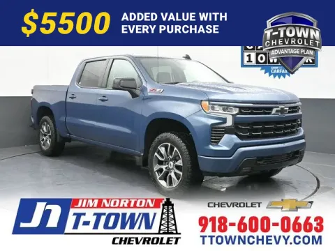 Blue 2024 Chevrolet Silverado 1500 RST for sale in Tulsa, OK