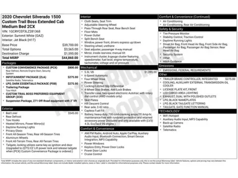 Another view of 2020 Chevrolet Silverado 1500 Custom Trail Boss for sale in Tulsa, OK at Jim Norton T-Town Chevrolet