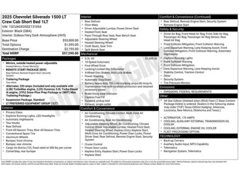 Another view of 2025 Chevrolet Silverado 1500 LT for sale in Tulsa, OK at Jim Norton T-Town Chevrolet