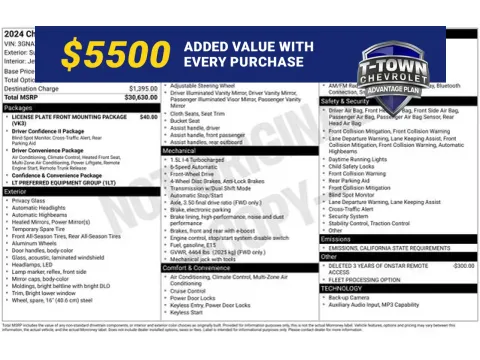 White 2024 Chevrolet Equinox LT for sale in Tulsa, OK